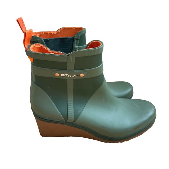 Tretorn Women's Plask Mid Sea Spray Boot Green Size 9 - Picture 2 of 10